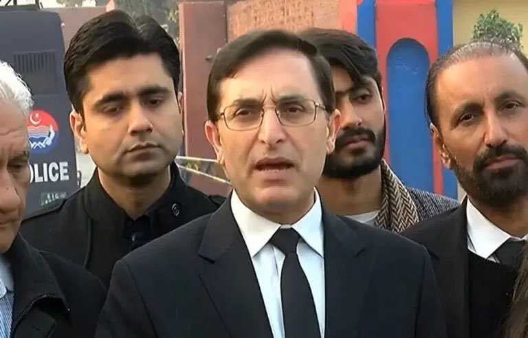 چیئرمین پی ٹی آئی بیرسٹر گوہر