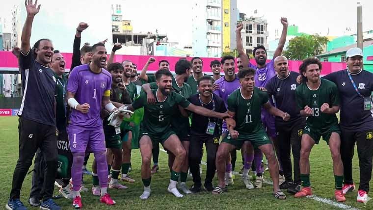 پاکستان 64 سال بعد بین الاقوامی فٹبال ٹورنامنٹ کے فائنل میں پہنچ گیا